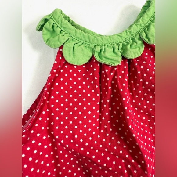 GYMBOREE Baby Girl Vintage Berry Adorable Line Strawberry Polka Dot Dress 12-18M - Picture 5 of 8